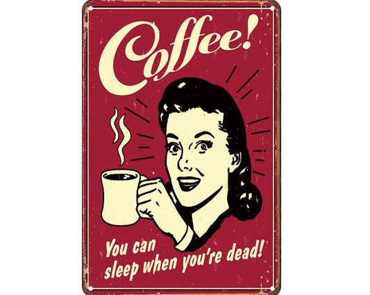 Metalen wandbord | Coffee! |