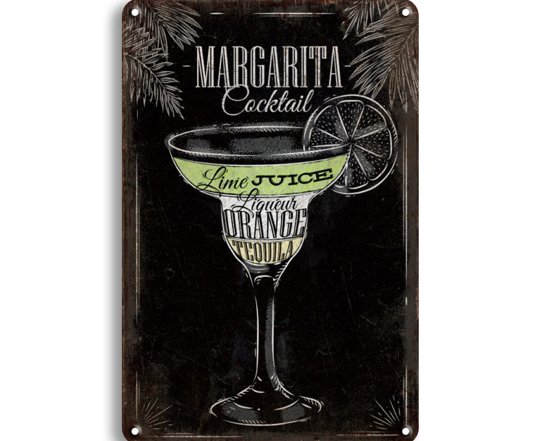 Metalen wandbord | Margarita cocktail |