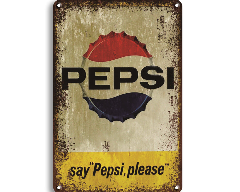 Metalen wandbord | Pepsi Cola |