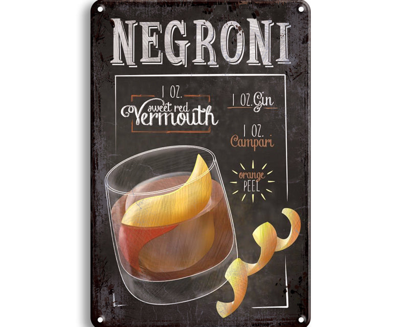 Metalen wandbord | Negroni |