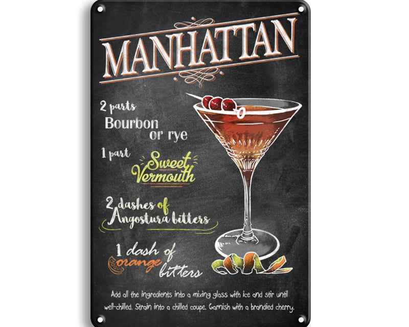 Metalen wandbord | Manhattan |