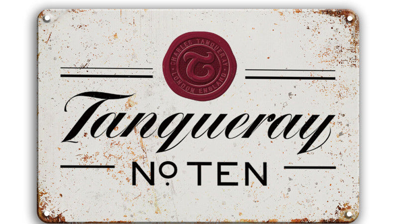 Metalen wandbord | Tangueray | No. Ten |