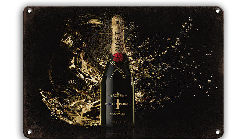 Metalen wandbord | Moët & Chandon Brut Impérial | Champagne |