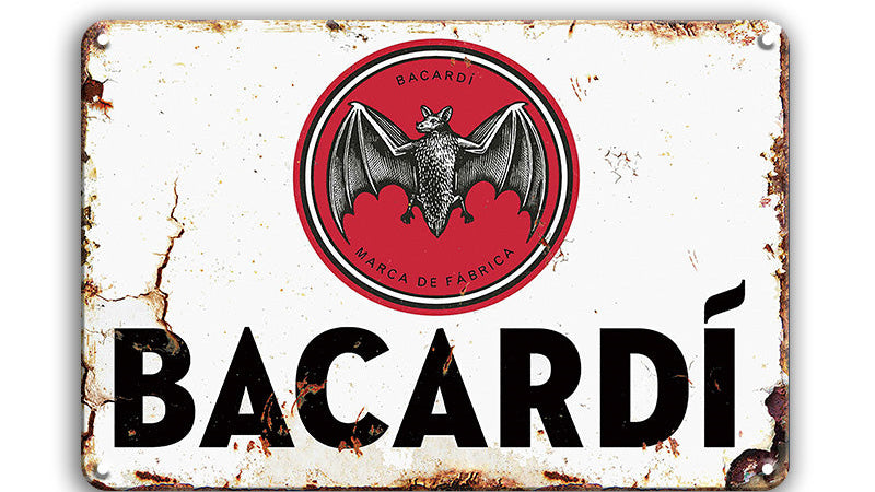 Metalen wandbord | Bacardi |