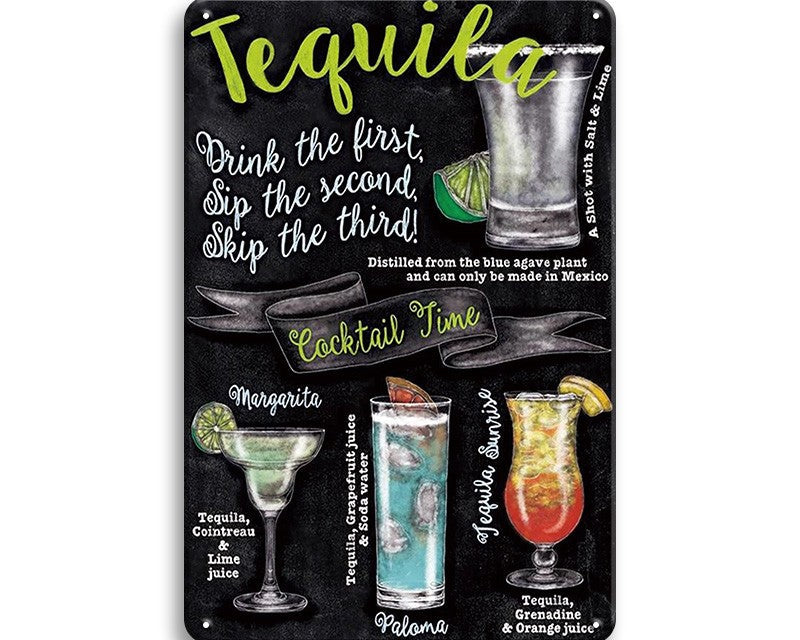 Metalen wandbord | Tequila |