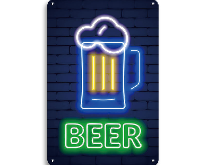 Metalen wandbord | Beer |