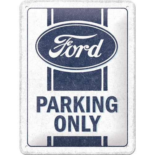 Metalen wandbord | Ford parking only | 20x15cm |