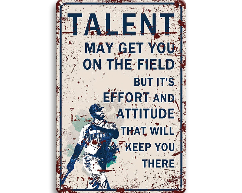 Metalen wandbord | Talent |