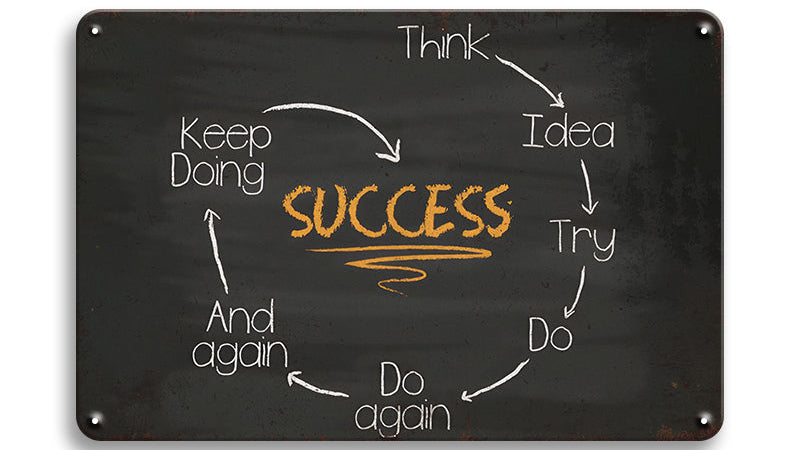 Metalen wandbord | Success |