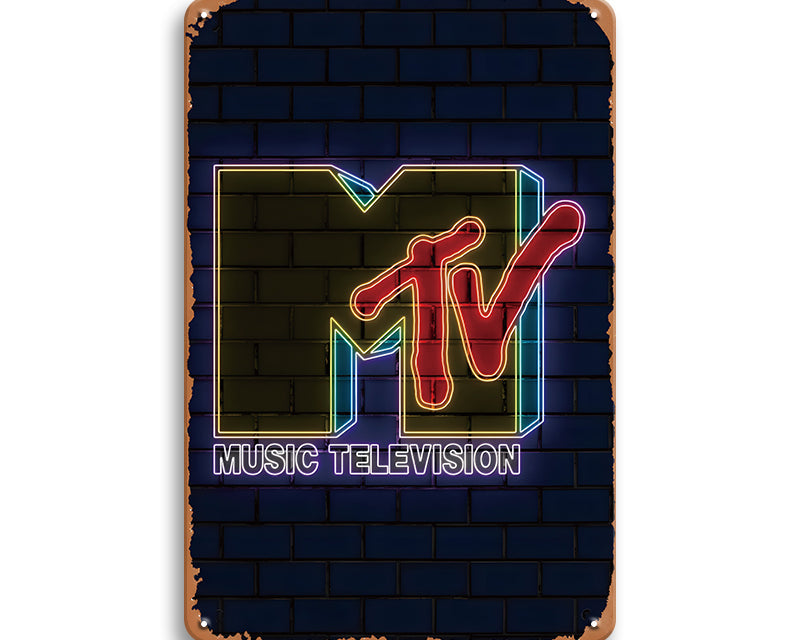 Metalen wandbord | MTV |