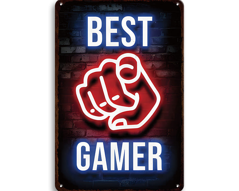 Metalen wandbord | Best gamer |