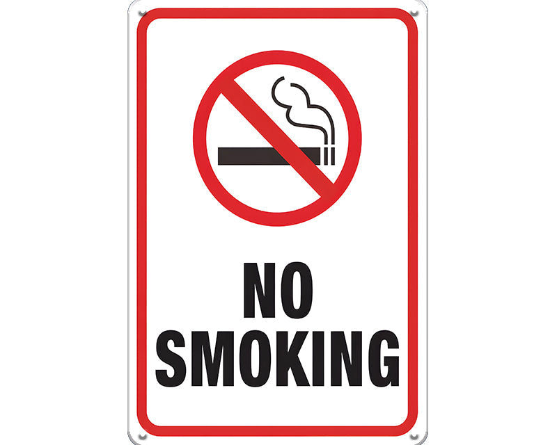 Metalen wandbord | No smoking |
