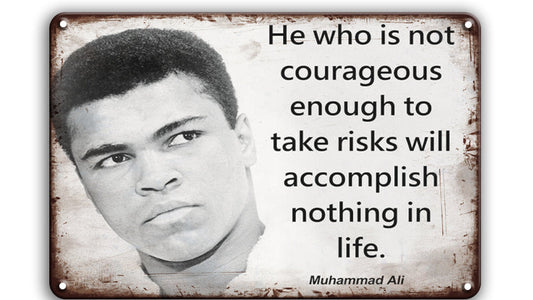 Metalen wandbord | Muhammad Ali |