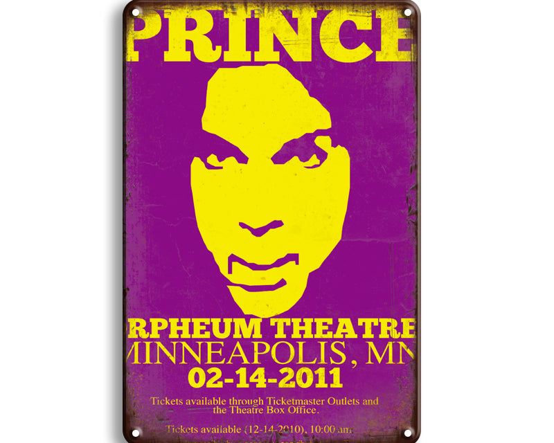 Metalen wandbord | Prince |