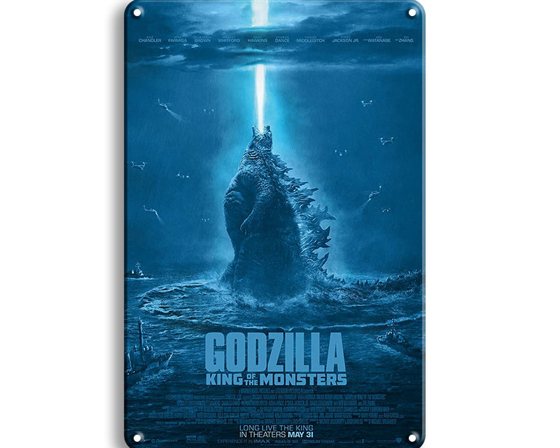 Metalen wandbord | Godzilla |