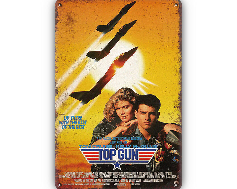 Metalen wandbord | Tom Cruise | Top Gun |