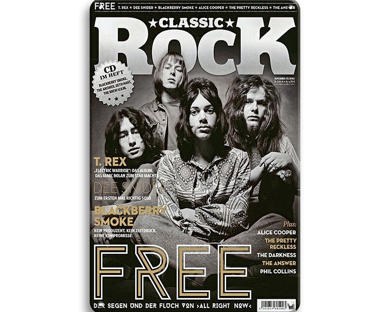 Metalen wandbord | Rock Free |