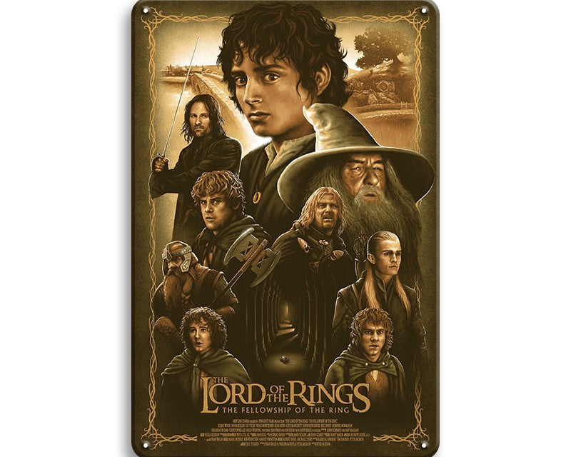 Metalen wandbord | Lord Of The Rings | The Fellowship Of The Ring |
