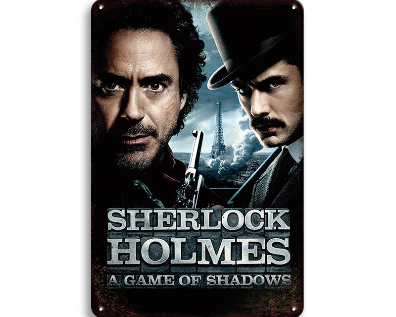 Metalen wandbord | Sherlock Holmes | A game of shadows |