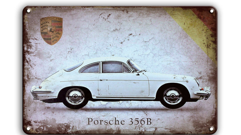 Metalen wandbord | Porsche 356B |