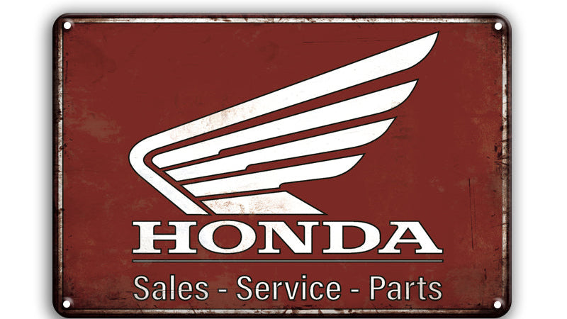 Metalen wandbord | Honda |