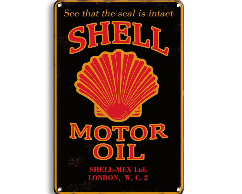 Metalen wandbord | Shell | Motor oil |