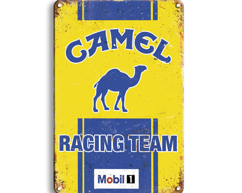 Metalen wandbord | Camel | Racing team |