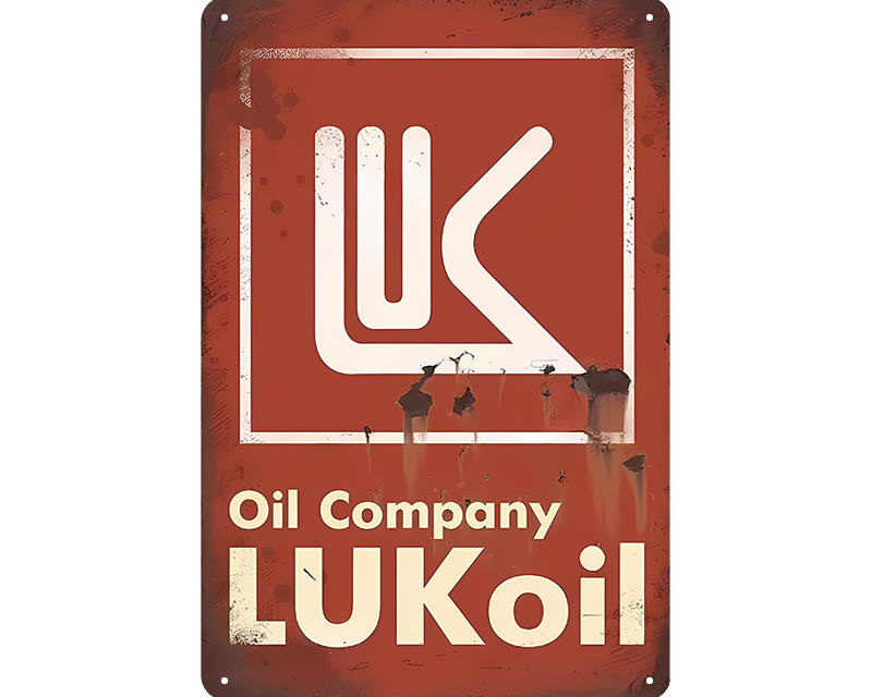 Metalen wandbord | Lukoil | Oil company |