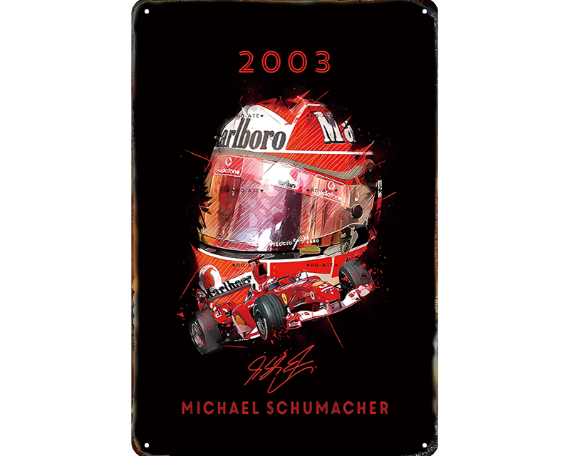 Metalen wandbord | Michael Schumacher | 2003 |