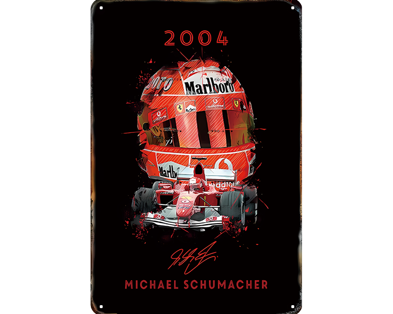 Metalen wandbord | Michael Schumacher | 2004 |