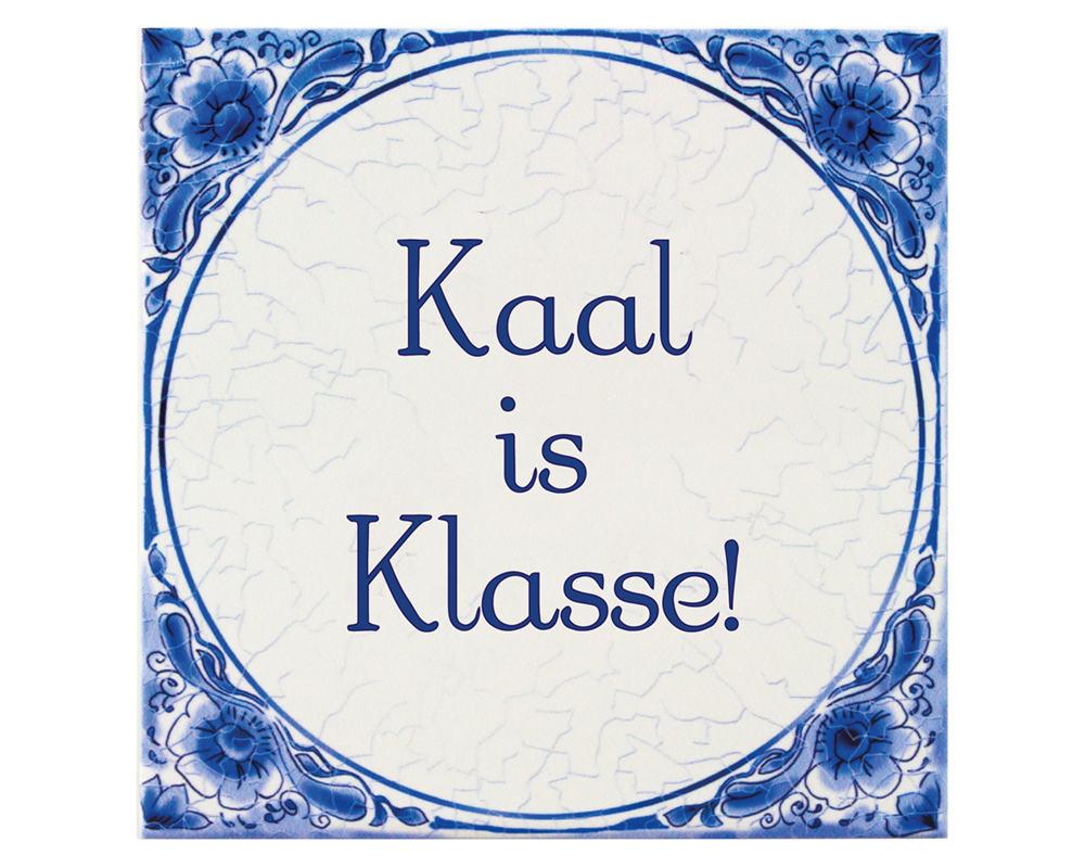 Delfts blauw tegeltje | Kaal | 14,5cm |