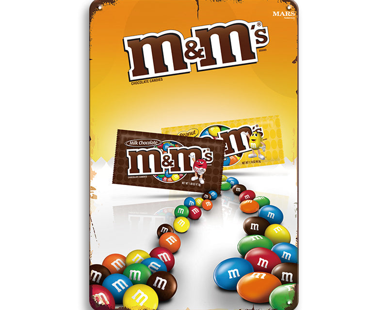 Metalen wandbord | M&M's |