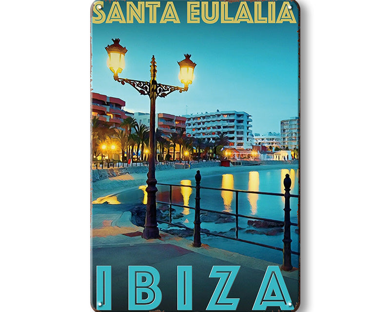 Metalen wandbord | Santa Eulalia | Ibiza |