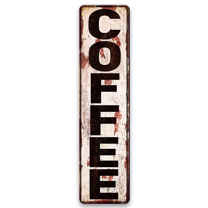 Metalen wandbord | Coffee | Kentekenplaat | 40x10cm |