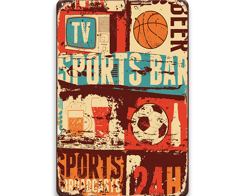 Metalen wandbord | Sports bar |