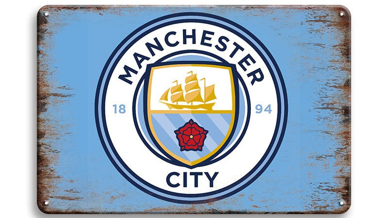 Metalen wandbord | Manchester City | 1894 |
