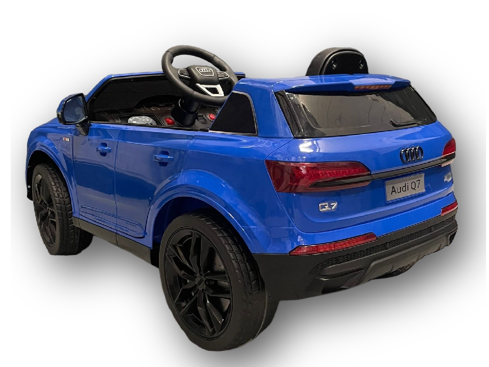 Audi Q7 | Elektrische kinderauto | 12V | Blauw |