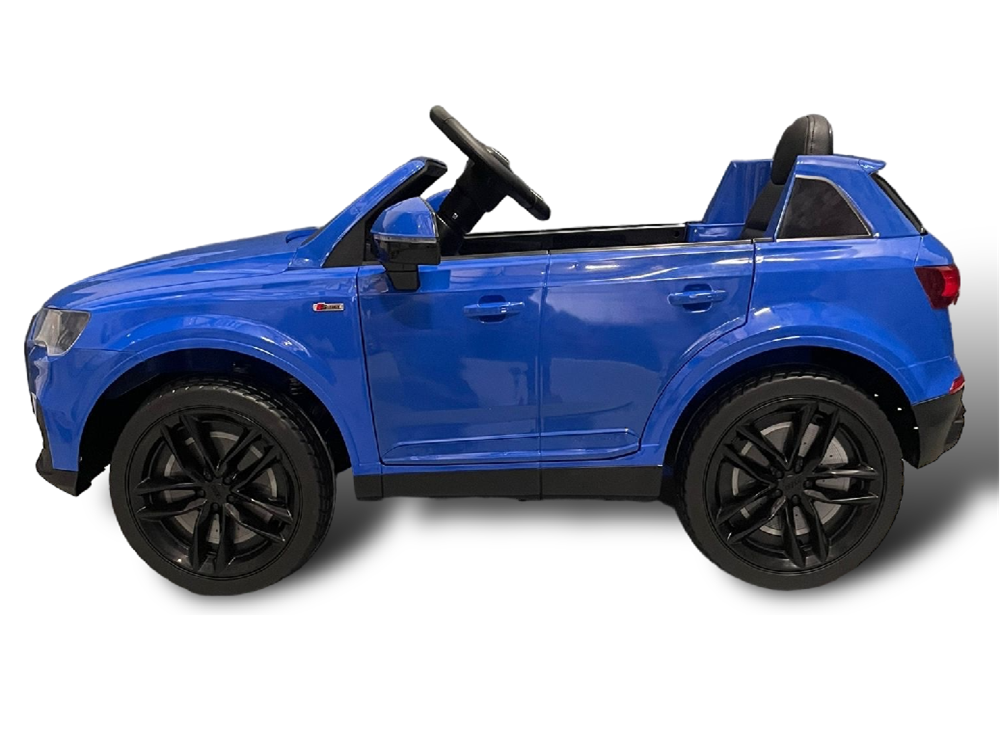 Audi Q7 | Elektrische kinderauto | 12V | Blauw |