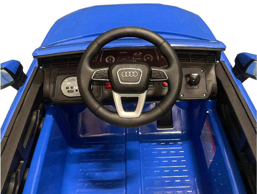 Audi Q7 | Elektrische kinderauto | 12V | Blauw |
