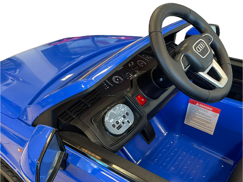 Audi Q7 | Elektrische kinderauto | 12V | Blauw |