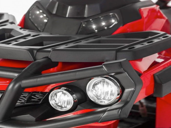 Elektrische kinderquad | Met rubberen banden | 12V | Rood |