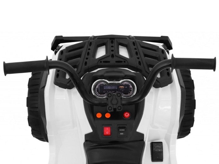 Elektrische kinderquad | Met rubberen banden | 12V | Wit |