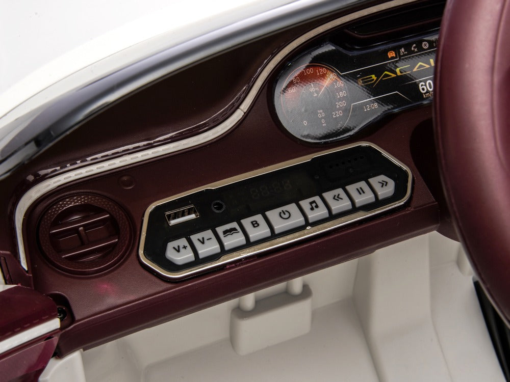 Bentley Bacalar | Elektrische kinderauto | 12V | Wit |