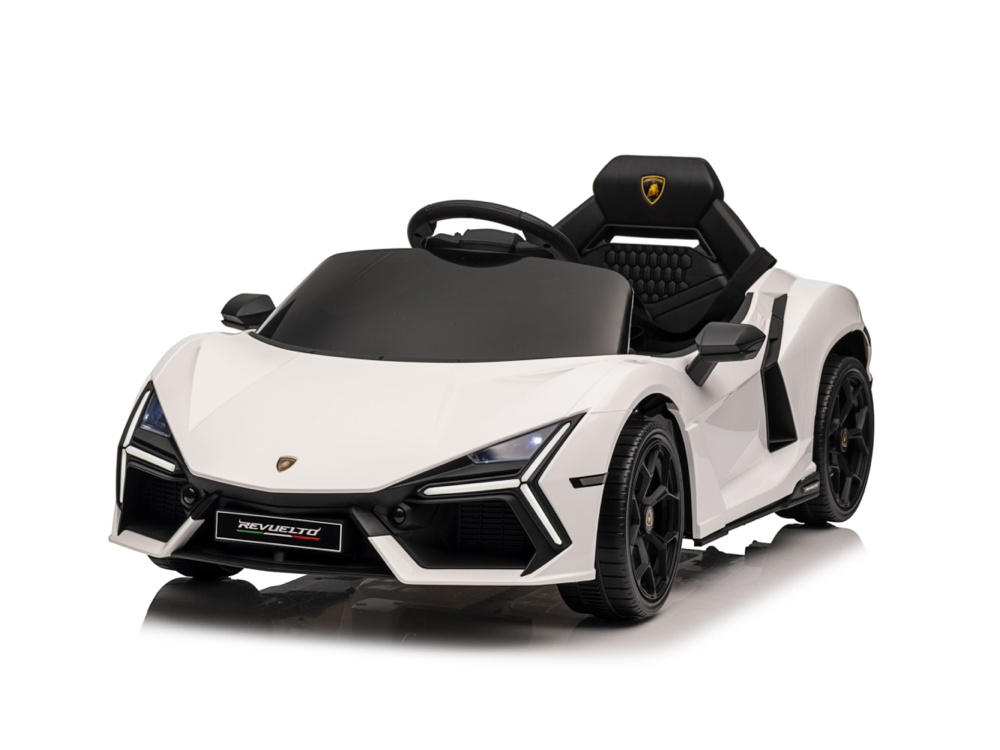 Lamborghini Revuelto | Elektrische kinderauto | 12V | Wit |