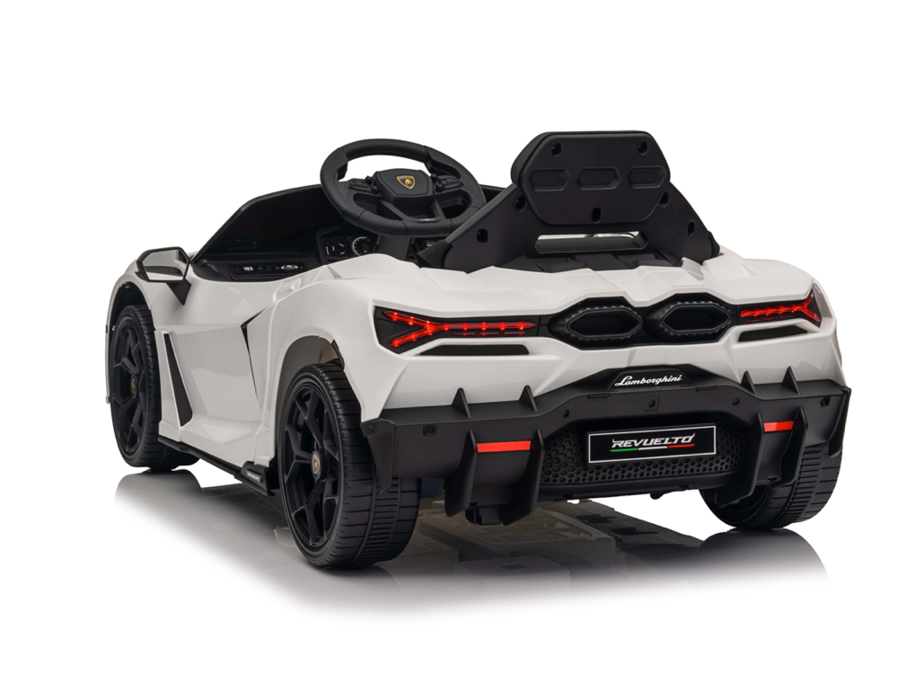 Lamborghini Revuelto | Elektrische kinderauto | 12V | Wit |