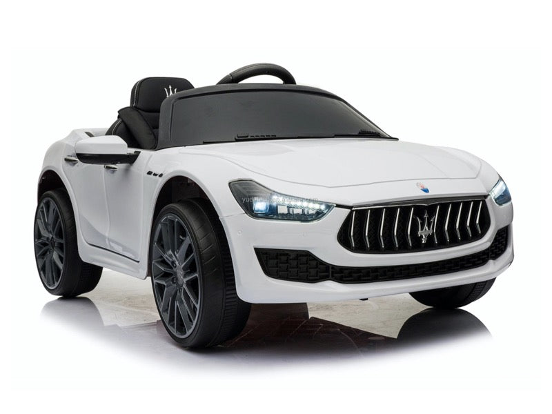 Maserati Ghibli | Elektrische kinderauto | 12V | Wit |
