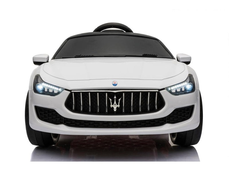 Maserati Ghibli | Elektrische kinderauto | 12V | Wit |