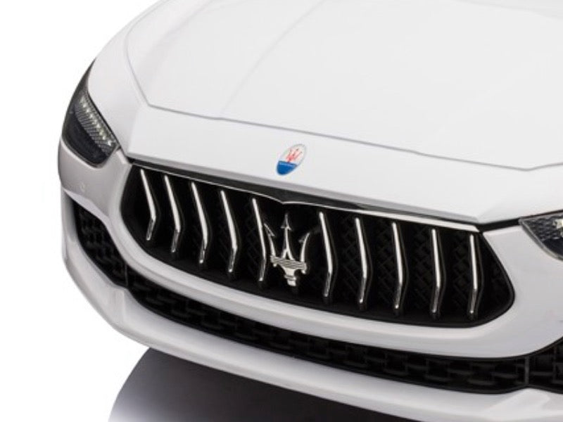 Maserati Ghibli | Elektrische kinderauto | 12V | Wit |