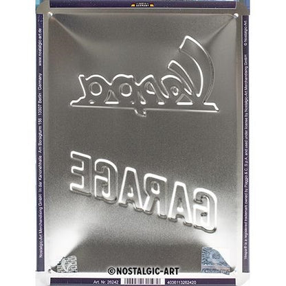 Metalen wandbord | Vespa garage | 20x15cm |