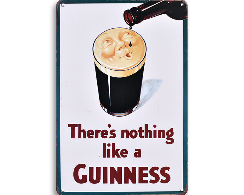 Metalen wandbord | There's nothing like a Guinness |